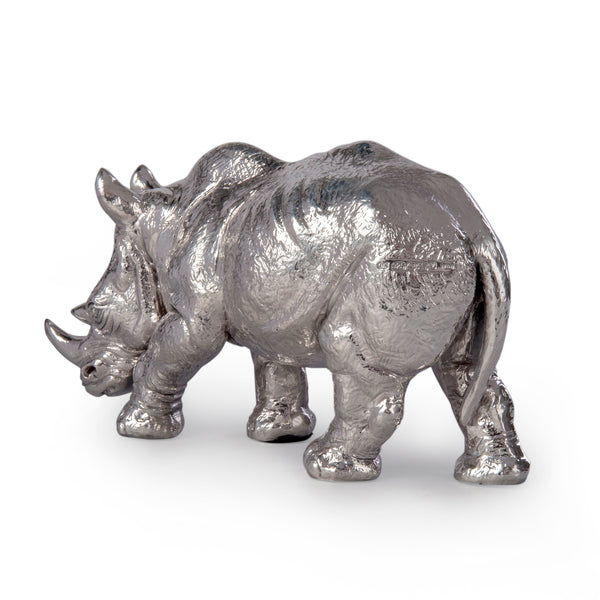 Sterling Silver Rhinoceros. Hallmarked. For office or home ...